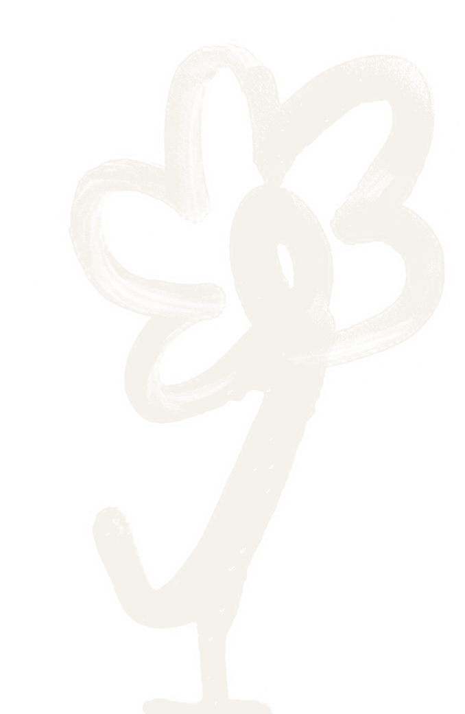 hand-sprayed jude flower mark