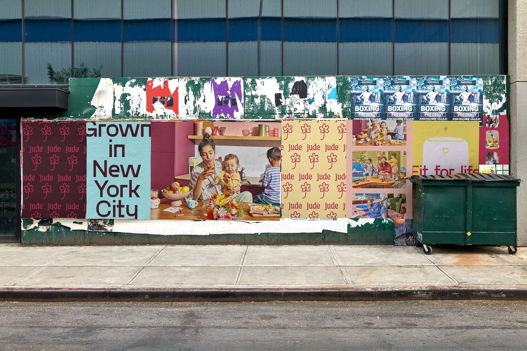 grown in New York City wheat-paste posters